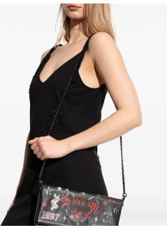 zadig & voltaire crossbody mujer rock grained leather punk - lwba04029 011