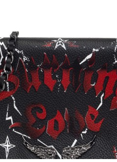 zadig & voltaire crossbody mujer rock grained leather punk - lwba04029 011