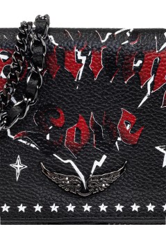zadig & voltaire crossbody mujer rock nano grained leather punk - lwba04040 011