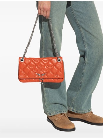 zadig & voltaire crossbody mujer rock ii quilted monogram - lwba04053 805 2