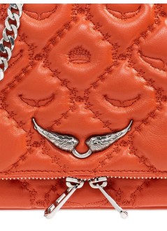 zadig & voltaire crossbody mujer rock ii quilted monogram - lwba04053 805