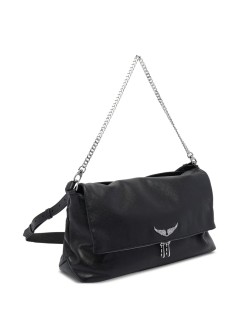 zadig & voltaire handbag mujer rocky xl grained leather - lwba04126 011