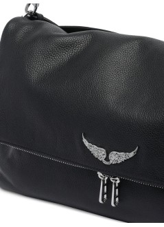 zadig & voltaire handbag mujer rocky xl grained leather - lwba04126 011