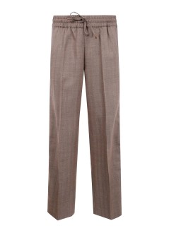 drôle de monsieur pant  manle pantalon chevron - ibp191wv009bn brown