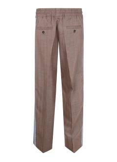 drôle de monsieur pant  manle pantalon chevron - ibp191wv009bn brown