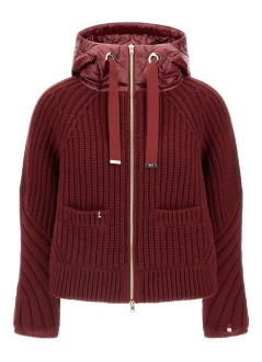 herno outerwear mujer piumino in maglia con schiena - mp000150d70016 5950