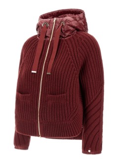 herno outerwear mujer piumino in maglia con schiena - mp000150d70016 5950