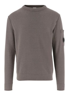 c.p.company sweater manknitwear crew neck in soft cotton stretch - 19cmkn238a110432a 921