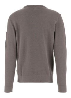 c.p.company sweater manknitwear crew neck in soft cotton stretch - 19cmkn238a110432a 921