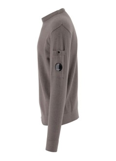 c.p.company sweater manknitwear crew neck in soft cotton stretch - 19cmkn238a110432a 921