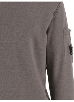 c.p.company sweater manknitwear crew neck in soft cotton stretch - 19cmkn238a110432a 921