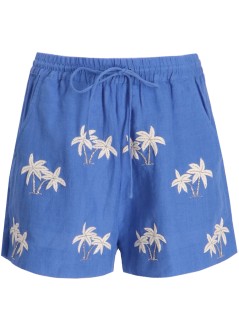 benaras by citrus short pant womanthreads palm mini shorts - be 24830 serena blue