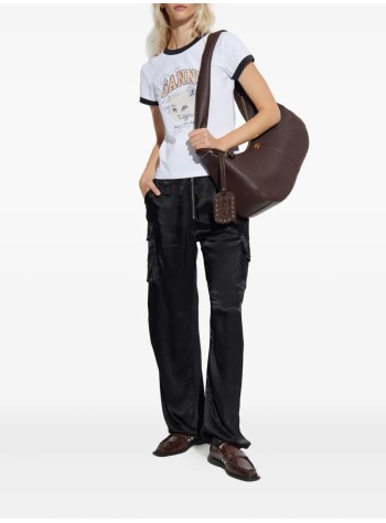ganni pant  womanwashed satin pants - w0808 099 2