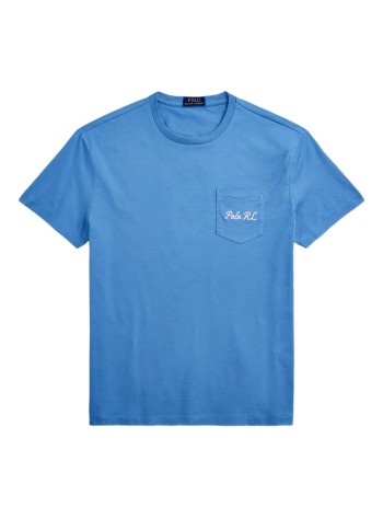 polo ralph lauren t-shirt mansscncmslm12-short sleeve-t-shirt - 710p00084001 fa25 hatteras blue hrtg bear