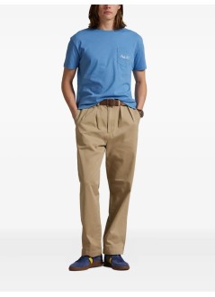 polo ralph lauren t-shirt mansscncmslm12-short sleeve-t-shirt - 710p00084001 fa25 hatteras blue hrtg bear