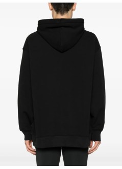 on running sweater manclub hoodie - 1me10030553 black