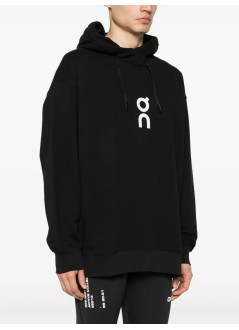 on running sweater manclub hoodie - 1me10030553 black
