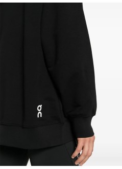 on running sweater manclub hoodie - 1me10030553 black