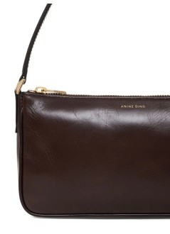 anine bing crossbody womanmini elly bag - a1311699dbn1 dark brown