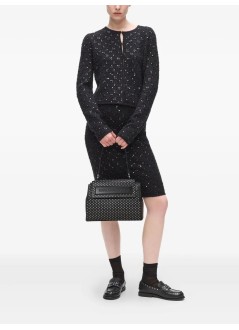 karl lagerfeld handbag mujer ikon k top handle studs - a4w30086 1rc