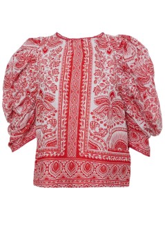 farm rio t-shirt womanriver ride red blouse - 336453 25090