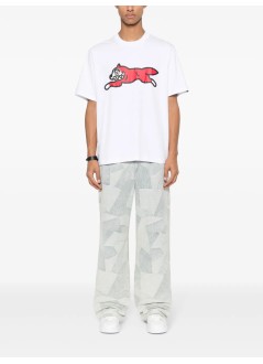 icecream t-shirt manrunning dog t-shirt - ic23449 white