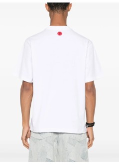 icecream t-shirt manrunning dog t-shirt - ic23449 white