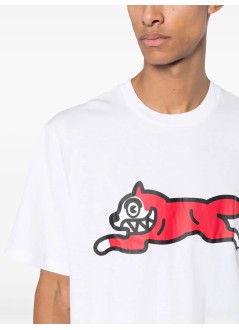 icecream t-shirt manrunning dog t-shirt - ic23449 white