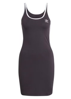 adidas originals vestido mujer 3s mini dress - jw2586 black white