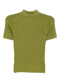 karl lagerfeld knitwear womanlurex knit polo - a4w18053 2el