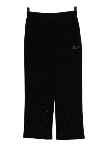 karl lagerfeld pant  womanrhinestone rain sweatpant - a4w10089 999