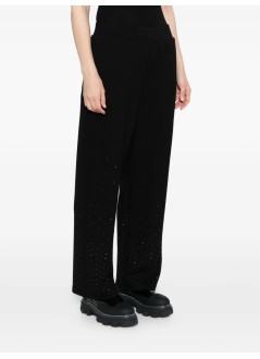 karl lagerfeld pant  womanrhinestone rain sweatpant - a4w10089 999