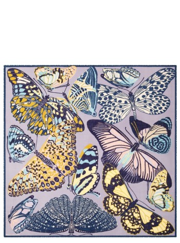 inoui editions neckwear womansquare carre 130 papillons - ca222pa03 grey gris
