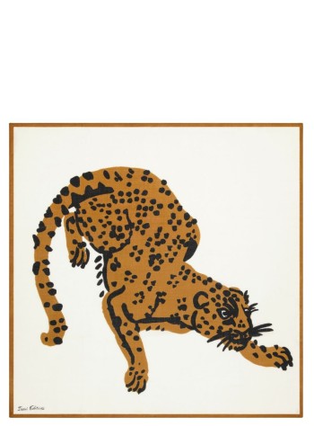 inoui editions neckwear womansquare carre 100 feline - ca221fe00 white blanc