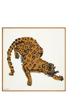 inoui editions neckwear womansquare carre 100 feline - ca221fe00 white blanc