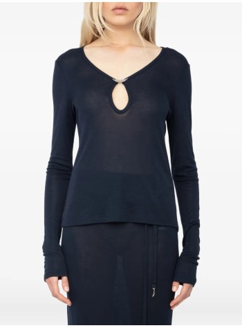 zadig & voltaire blusa mujer tina lr - jwtn02637 404 2