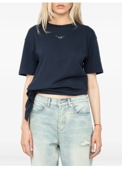 zadig & voltaire top womanedda hc wings strass - jwts02842 404