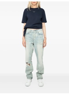 zadig & voltaire top womanedda hc wings strass - jwts02842 404