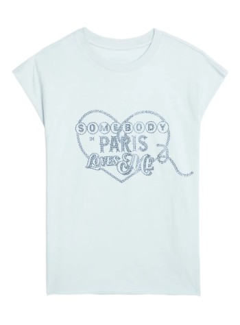 zadig & voltaire top mujer cloe hc somebody loves strass - jwtt01270 433