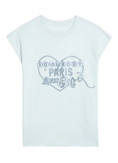 zadig & voltaire top womancloe hc somebody loves strass - jwtt01270 433