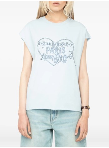 zadig & voltaire top mujer cloe hc somebody loves strass - jwtt01270 433 2