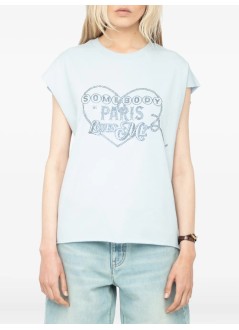 zadig & voltaire top womancloe hc somebody loves strass - jwtt01270 433