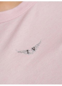 zadig & voltaire top womanmarta pcl wings strass - jwts01669 680