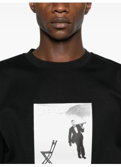 drôle de monsieur camiseta hombre le t-shirt ice skating waiter - its266co195bl black