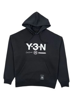 y3 sweater many-3 nbhd graphic hoodie - jw7004 black