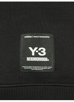 y3 sweater many-3 nbhd graphic hoodie - jw7004 black