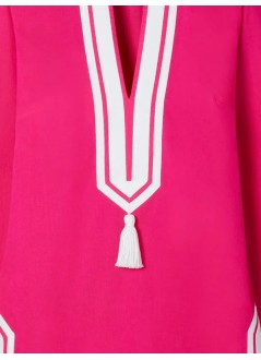 tory burch kaftan womancotton tory tunic - 83308654 654