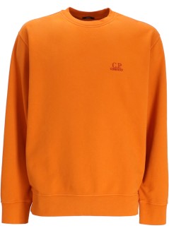 c.p.company sudadera hombre sweatshirts crew neck in brushed emerized diagonal fleece - 19cmss718b006372r 434