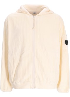 c.p.company sweater mansweatshirts hooded open in corduroy 350 - 19cmss217a110472g 402