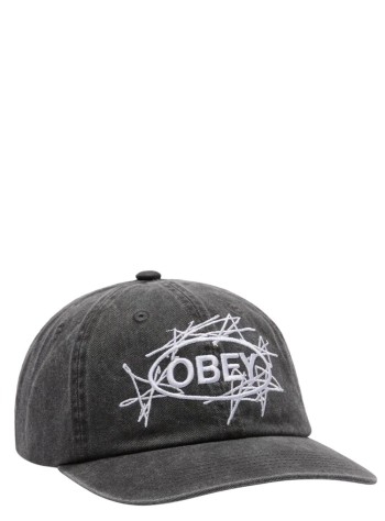obey cap manobey duster 6 panel velcro - 100580417 blk
